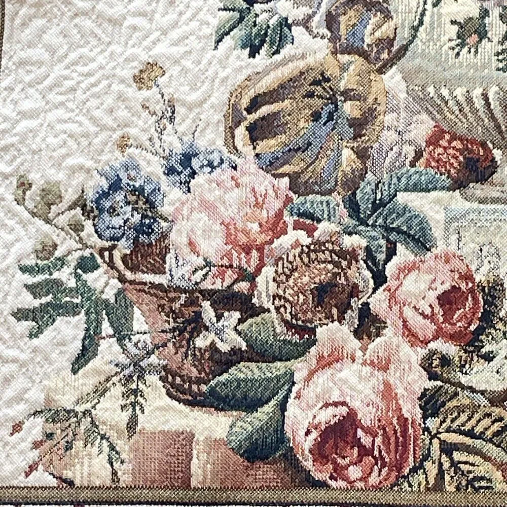 Corona Decor Co. 31”x26.5” Rug Woven Wall Hanging Tapestry #2724 Made in USA